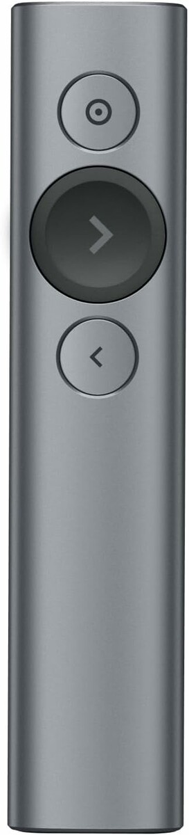 Logitech Spotlight 910-004861 – bezprzewodowy pilot do prezentacji ze wskaźnikiem, szary