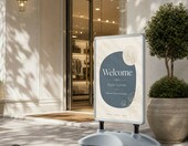 WilTec Potykacz reklamowy A1 dwustronny z aluminiową ramą i zbiornikiem na wodę – zdjęcie 2