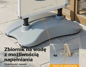 WilTec Potykacz reklamowy A1 dwustronny z aluminiową ramą i zbiornikiem na wodę – zdjęcie 4