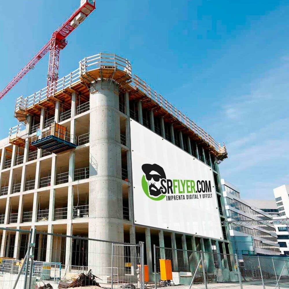SRF baner reklamowy z plandeki PVC z nadrukiem 200 x 100 cm z oczkami