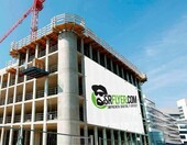 SRF baner reklamowy z plandeki PVC z nadrukiem 200 x 100 cm z oczkami – zdjęcie 1