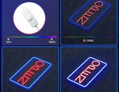 SOLIDEE Neon reklamowy OPEN LED 43,5 x 22,9 cm – szyld świetlny USB z ściemniaczem – zdjęcie 3
