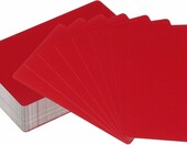 PATIKIL – 100 aluminiowych wizytówek 86 x 54 mm do grawerowania laserowego, czerwone – zdjęcie 1