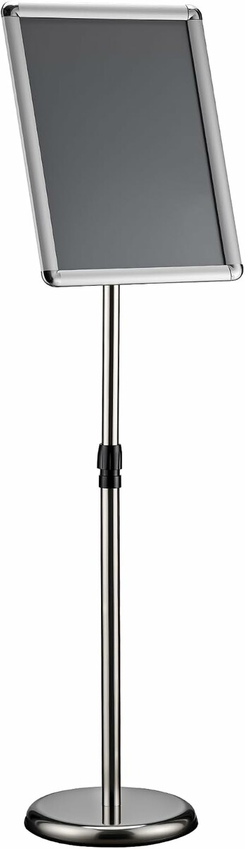 WilTec obrotowy stojak na plakaty A3, regulowany 88-138 cm – system wystawienniczy