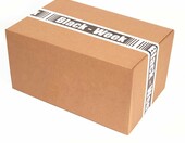 MASHPAPER – taśma reklamowa z nadrukiem Black Week, PCW 50 mm x 66 m, biała – zdjęcie 5