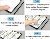 MLYYYDSS Kaseton reklamowy LED 40×60 cm z ramą zatrzaskową – podświetlana tablica na plakaty – zdjęcie 5