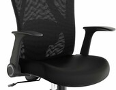 SENSE7 Noxo – ergonomiczny fotel biurowy z siatki, czarny, do 150 kg – zdjęcie 1