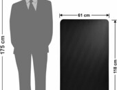 Feniks potykacz reklamowy 118 x 61 cm – dwustronny stojak z tablicą do pisania kredą – zdjęcie 5