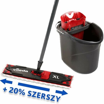 Komplet: mop płaski 42 cm Vileda Ultramax XL (stan nowy)