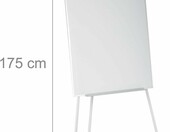 Relaxdays 10032256 – magnetyczny flipchart na trójnogu 90 x 60 cm, regulowany do 175 cm – zdjęcie 4