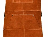 LeaSeek – skórzany fartuch spawalniczy z 6 kieszeniami, 61 x 106 cm – zdjęcie 1