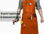 LeaSeek – skórzany fartuch spawalniczy z 6 kieszeniami, 61 x 106 cm – zdjęcie 5