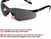 Nitras 9011 – okulary ochronne robocze z filtrem UV 400, przyciemniane – zdjęcie 2