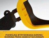 Dewalt DPG82-11C – gogle ochronne z powłoką przeciwmgielną, przezroczyste – zdjęcie 3