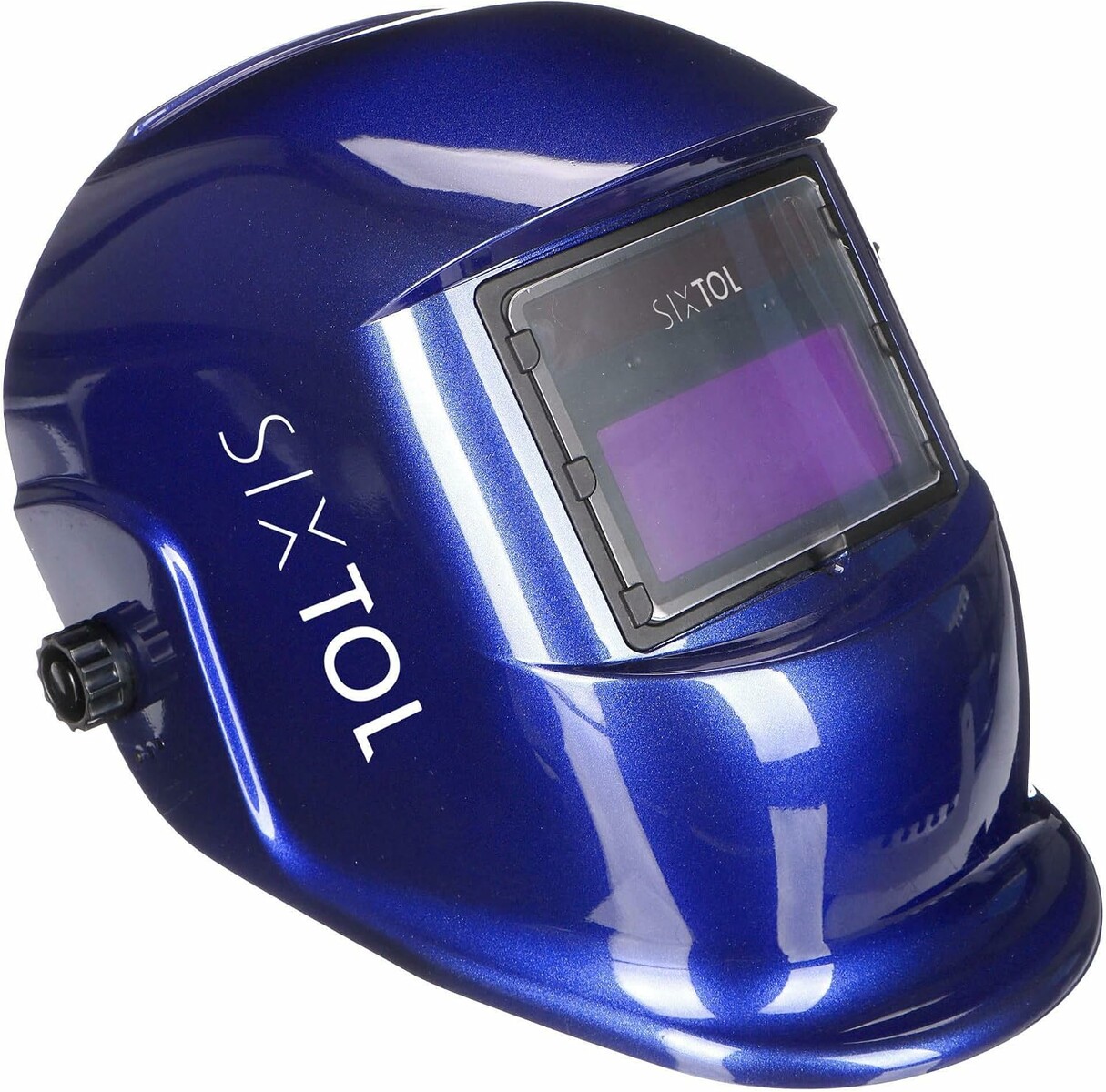 SIXTOL Welding Mask 3 – samościemniająca przyłbica spawalnicza DIN 9-13, niebieska