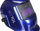 SIXTOL Welding Mask 3 – samościemniająca przyłbica spawalnicza DIN 9-13, niebieska – zdjęcie 1
