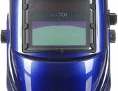 SIXTOL Welding Mask 3 – samościemniająca przyłbica spawalnicza DIN 9-13, niebieska – zdjęcie 2