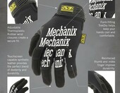 Mechanix Wear Original MG-05-010 – rękawice robocze ze sztucznej skóry, czarne, L – zdjęcie 4