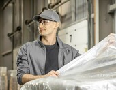 Högert Technik FABIAN – kurtka robocza z elementami odblaskowymi, jasnoszara – zdjęcie 3