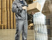 Högert Technik FABIAN – kurtka robocza z elementami odblaskowymi, jasnoszara – zdjęcie 4
