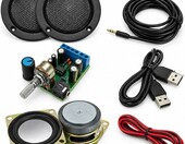 TALENTEC ES600005 – zestaw audio DIY: wzmacniacz 2.0 i dwa głośniki 2 cale – zdjęcie 1