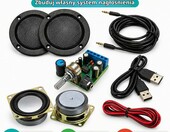 TALENTEC ES600005 – zestaw audio DIY: wzmacniacz 2.0 i dwa głośniki 2 cale – zdjęcie 2