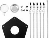 QWORK WD40477 – „trzecia ręka” do lutowania z lupą 3x i 4 ramionami – zdjęcie 2