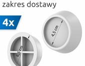 ECENCE gumowe tłumiki drgań pod pralkę, suszarkę i zmywarkę, 4 szt., białe – zdjęcie 3