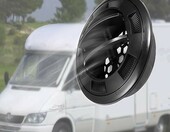 Loopunk okrągłe dysze nawiewu klimatyzacji 75 mm, 2 szt. – uniwersalne, czarne – zdjęcie 4