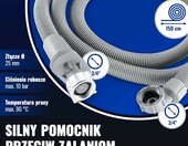 Poppstar wąż dopływowy z Aquastop 1,5 m do pralki i zmywarki, złącze 3/4 cala – zdjęcie 2