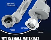 Poppstar wąż dopływowy z Aquastop 1,5 m do pralki i zmywarki, złącze 3/4 cala – zdjęcie 3