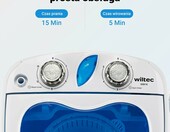 WilTec 65816 – mini pralka wirnikowa 3 kg z wirówką, 150 W, turystyczna – zdjęcie 5