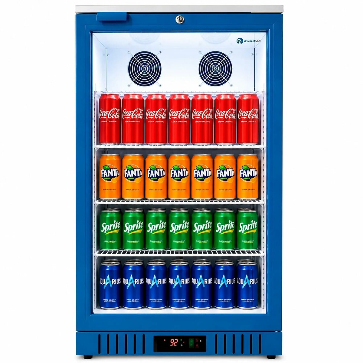 Worldmai PS-130S – witryna chłodnicza 133 l ze szklanymi drzwiami, dla gastronomii