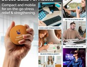 MindPanda zestaw 3 piłek antystresowych o różnej twardości – gniotki do dłoni – zdjęcie 2