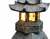 Fouvin – solarna japońska pagoda ogrodowa, kamienna latarnia dekoracyjna – zdjęcie 1