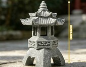 Fouvin – solarna japońska pagoda ogrodowa, kamienna latarnia dekoracyjna – zdjęcie 2