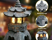Fouvin – solarna japońska pagoda ogrodowa, kamienna latarnia dekoracyjna – zdjęcie 3