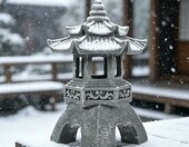 Fouvin – solarna japońska pagoda ogrodowa, kamienna latarnia dekoracyjna – zdjęcie 4