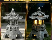 Fouvin – solarna japońska pagoda ogrodowa, kamienna latarnia dekoracyjna – zdjęcie 5