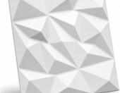 Deccart panele ścienne 3D Brylant 50 x 50 cm, 8 sztuk (2 m²) – białe panele dekoracyjne – zdjęcie 1