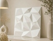 Deccart panele ścienne 3D Brylant 50 x 50 cm, 8 sztuk (2 m²) – białe panele dekoracyjne – zdjęcie 4
