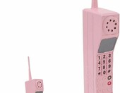 VINGVO Atrapa telefonu komórkowego retro – metalowy rekwizyt w stylu lat 80. i 90. – zdjęcie 1