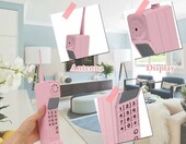 VINGVO Atrapa telefonu komórkowego retro – metalowy rekwizyt w stylu lat 80. i 90. – zdjęcie 5