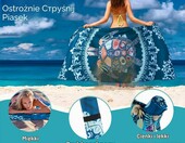 Aonext ręcznik plażowy XXL 100 x 200 cm z mikrofibry, jasnoniebieski – zdjęcie 4