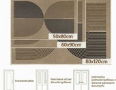 Capslpad wycieraczka pod drzwi 50 x 80 cm – antypoślizgowa mata w stylu juty, do prania – zdjęcie 2