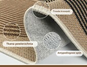 Capslpad wycieraczka pod drzwi 50 x 80 cm – antypoślizgowa mata w stylu juty, do prania – zdjęcie 5