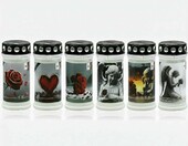 Horeca Candles ORN4D-K – zestaw 6 zniczy cmentarnych z pokrywką, 4 dni palenia – zdjęcie 1