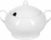 Festa Italia Bella – waza porcelanowa 3 l z pokrywką, biała – zdjęcie 1
