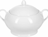 Festa Italia Bella – waza porcelanowa 3 l z pokrywką, biała – zdjęcie 2