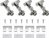 GTV zawiasy meblowe ECHC Soft-Close, wpuszczane, Clip-on – 4 szt. – zdjęcie 1